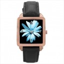 Fringe Glyph - Square Unisex Rose Gold Tone Watch