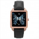 Fringe Glyph - Square Unisex Rose Gold Tone Watch