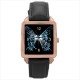 Fringe Glyph - Square Unisex Rose Gold Tone Watch