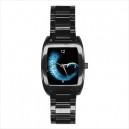 Fringe Glyph - Mens Black Stainless Steel Barrel Style Watch