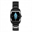 Fringe Glyph - Mens Black Stainless Steel Barrel Style Watch