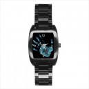 Fringe Glyph - Mens Black Stainless Steel Barrel Style Watch