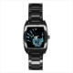 Fringe Glyph - Mens Black Stainless Steel Barrel Style Watch