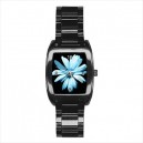 Fringe Glyph - Mens Black Stainless Steel Barrel Style Watch