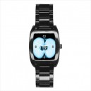 Fringe Glyph - Mens Black Stainless Steel Barrel Style Watch