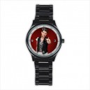 Danny O'Donaghue The Script - Mens Black Stainless Steel Round Watch