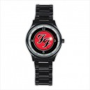 The Foo Fighters - Mens Black Stainless Steel Round Watch