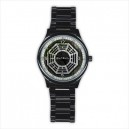 Lost Dharma - Mens Black Stainless Steel Round Watch