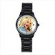 Dolly Parton - Mens Black Stainless Steel Round Watch