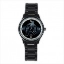 Marvel Avengers - Mens Black Stainless Steel Round Watch