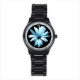 Fringe Glyph - Mens Black Stainless Steel Round Watch