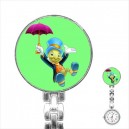 Disney Jiminy Cricket - Stainless Steel Nurses Fob Watch