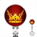 Game Of Thrones Stag Crown - Stainless Steel Nurses Fob Watch