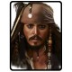 Johnny Depp/Jack Sparrow - Large Throw Fleece Blanket 