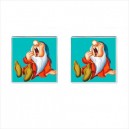 Snow White And The Seven Dwarfs Sleepy - Cufflinks (Square)