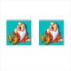 Snow White And The Seven Dwarfs Sleepy - Cufflinks (Square)