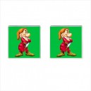 Snow White And The Seven Dwarfs Grumpy - Cufflinks (Square)