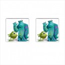 Monsters Inc Sulley And Mike - Cufflinks (Square)