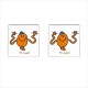 Mr Men Mr Tickle - Cufflinks (Square)