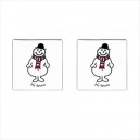 Mr Men Mr Snow - Cufflinks (Square)