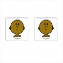 Mr Men Mr Quiet - Cufflinks (Square)