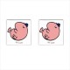 Mr Men Mr Lazy - Cufflinks (Square)