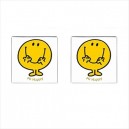 Mr Men Mr Happy - Cufflinks (Square)