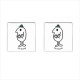 Mr Men Mr Good - Cufflinks (Square)