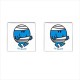 Mr Men Mr Bump - Cufflinks (Square)