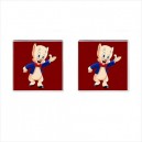 Looney Tunes Porky Pig - Cufflinks (Square)