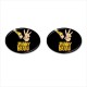 Johnny Bravo - Cufflinks (Oval)