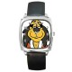 Hong Kong Phooey - Silver Tone Square Metal Watch