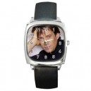 Kevin Sorbo - Silver Tone Square Metal Watch