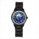 Game Of Thrones Stark - Mens Black Stainless Steel Round Watch