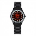 Game Of Thrones Targaryen - Mens Black Stainless Steel Round Watch