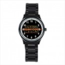 Star Wars - Mens Black Stainless Steel Round Watch