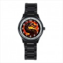 Mortal Kombat - Mens Black Stainless Steel Round Watch