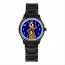 Yogi Bear - Mens Black Stainless Steel Round Watch