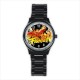 Street Fighter - Mens Black Stainless Steel Round Watch