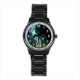 Zelda - Mens Black Stainless Steel Round Watch