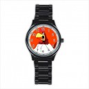 Looney Tunes Foghorn Leghorn - Mens Black Stainless Steel Round Watch
