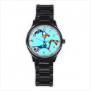 Looney Tunes Road Runner - Mens Black Stainless Steel Round Watch