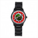 Minecraft - Mens Black Stainless Steel Round Watch