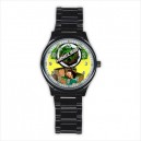 Minecraft - Mens Black Stainless Steel Round Watch