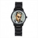 Robbie Williams - Mens Black Stainless Steel Round Watch