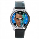 Robbie Williams - Silver Tone Round Metal Watch