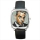 Robbie Williams - Silver Tone Square Metal Watch