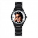 Elvis Presley - Mens Black Stainless Steel Round Watch