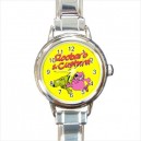 Roobarb And Custard - Round Italian Charm Watch