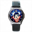 Disney Mickey Mouse - Silver Tone Round Metal Watch